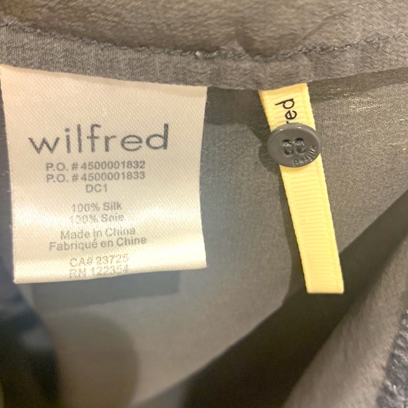 100% silk Wilfred blouse - dark grey - Picture 4 of 4